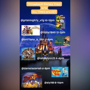 💙🎉3/15 THROWBACK DISNEY TRAIN SHOW SHARE FLYER🎉💛💙